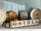 Handcrafted whitewashed pine carved home decor piece