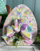 handmade hand painted egg home decor