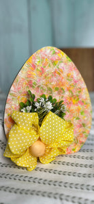 Handcrafted Multi-color Easter Egg with Ribbon 
